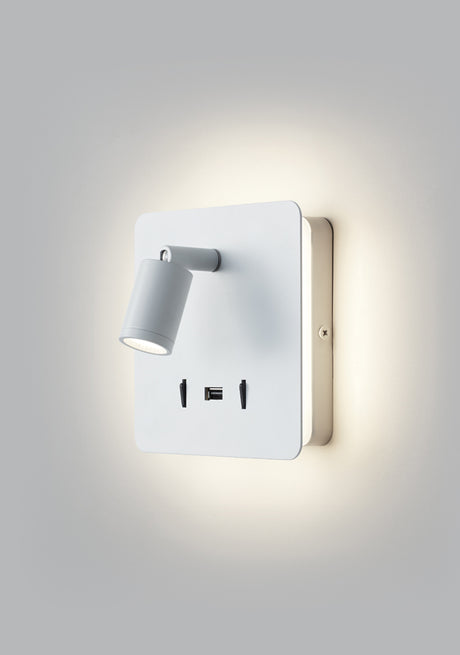 Aplique de pared MDC LED satinado níquel 3000K 3W 577213602