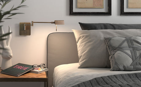 Aplique de pared MDC Lite LED bronce 3000K regulable 8W 577252202