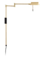 Aplique de pared MDC Lite LED negro mate y latón 3000K regulable IP20 8W 577265902