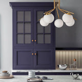 MDC Ronda 5-light ceiling light with opal ball, matte brass 577666101