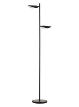 Lámpara de pie de salón MDC Senda LED 2 luces negro 3000K 14W 577809102