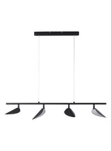 Lámpara colgante MDC Senda LED 4 luces negro 3000K 28W 577839102