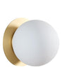 Aplique de pared MDC Floquet E27 latón mate IP44 Ø16cm 577966103