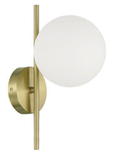 Aplique de pared MDC Rondo E27 cristal blanco IP20 20W 578066101 para salón y comedor