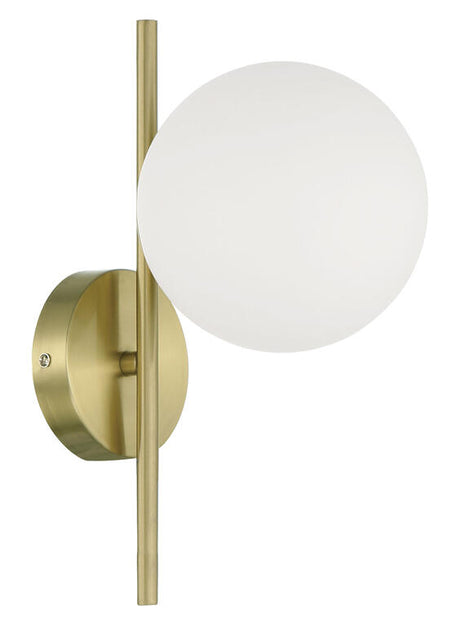 Aplique de pared MDC Rondo E27 cristal blanco IP20 20W 578066101 para salón y comedor