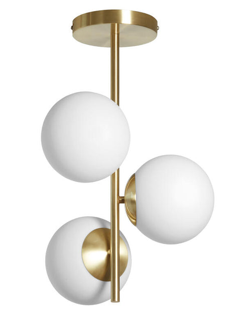 Plafón de techo MDC Rondo E27 cristal blanco IP20 40W 578086101