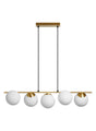 Lámpara colgante MDC Rondo E27 cristal blanco IP20 40W 578096101