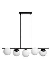 Lámpara colgante MDC Rondo E27 5 luces cristal negro regulable IP20 578099101