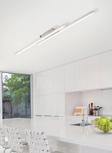 Plafón de techo MDC Kusi LED cromo mate 4000K IP20 105 cm 40W 578443502