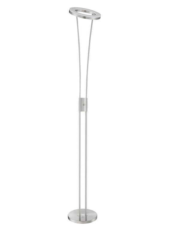 Lámpara de pie de salón MDC Anello LED antracita cromo 3000K 30W 578663502
