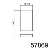 MDC SUNNY 578693504 Lámpara mesa SUNNY táctil Cromo Mate