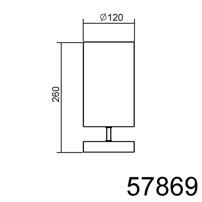 MDC SUNNY 578693504 Lámpara mesa SUNNY táctil Cromo Mate