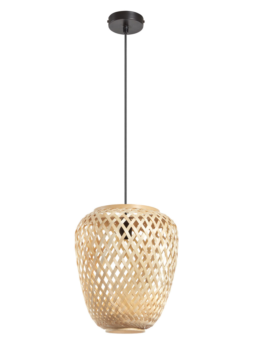 Plafón de techo MDC kabas E27 madera natural 579345501