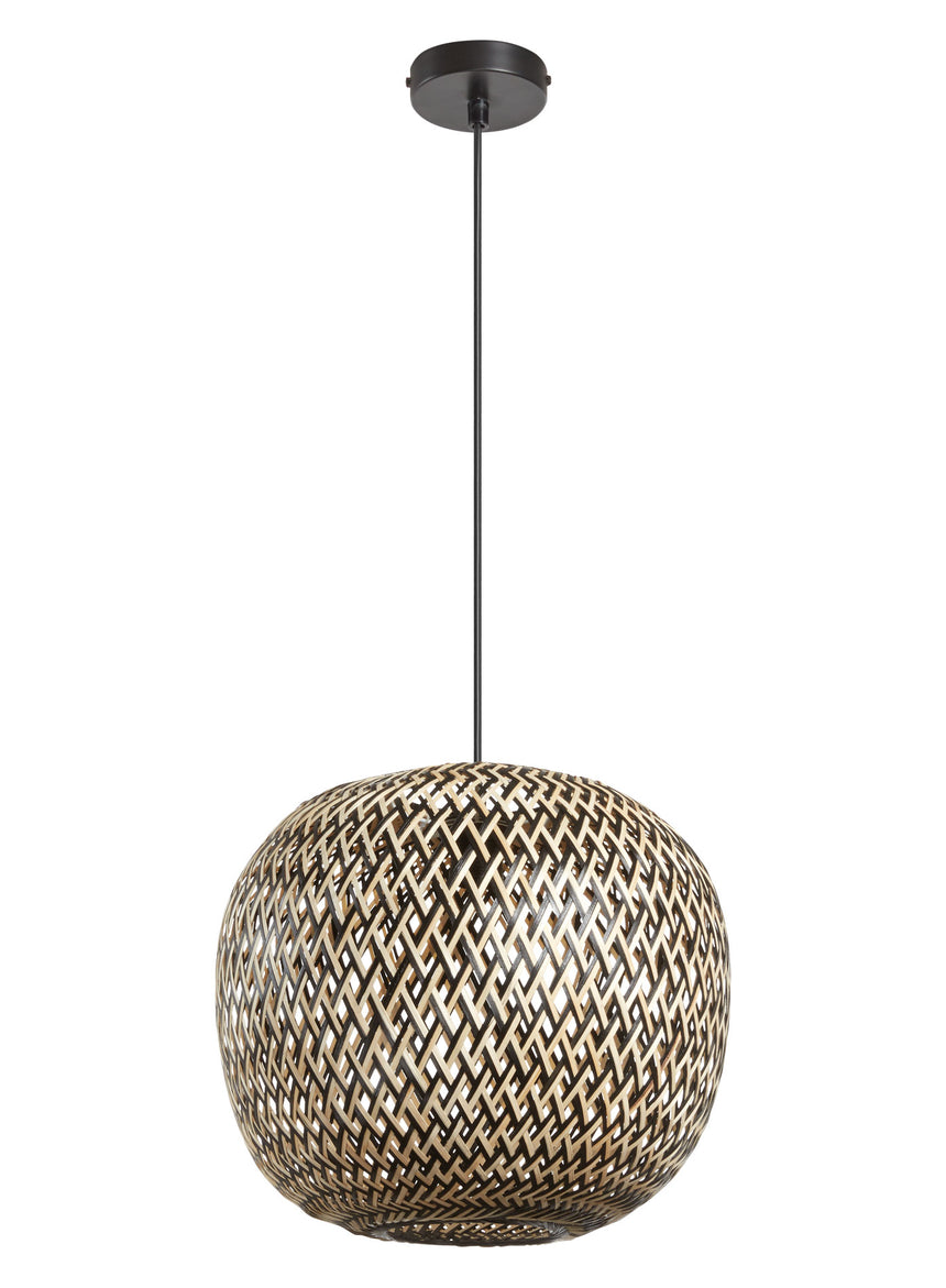 Plafón de techo MDC kenia E27 madera natural 579375401
