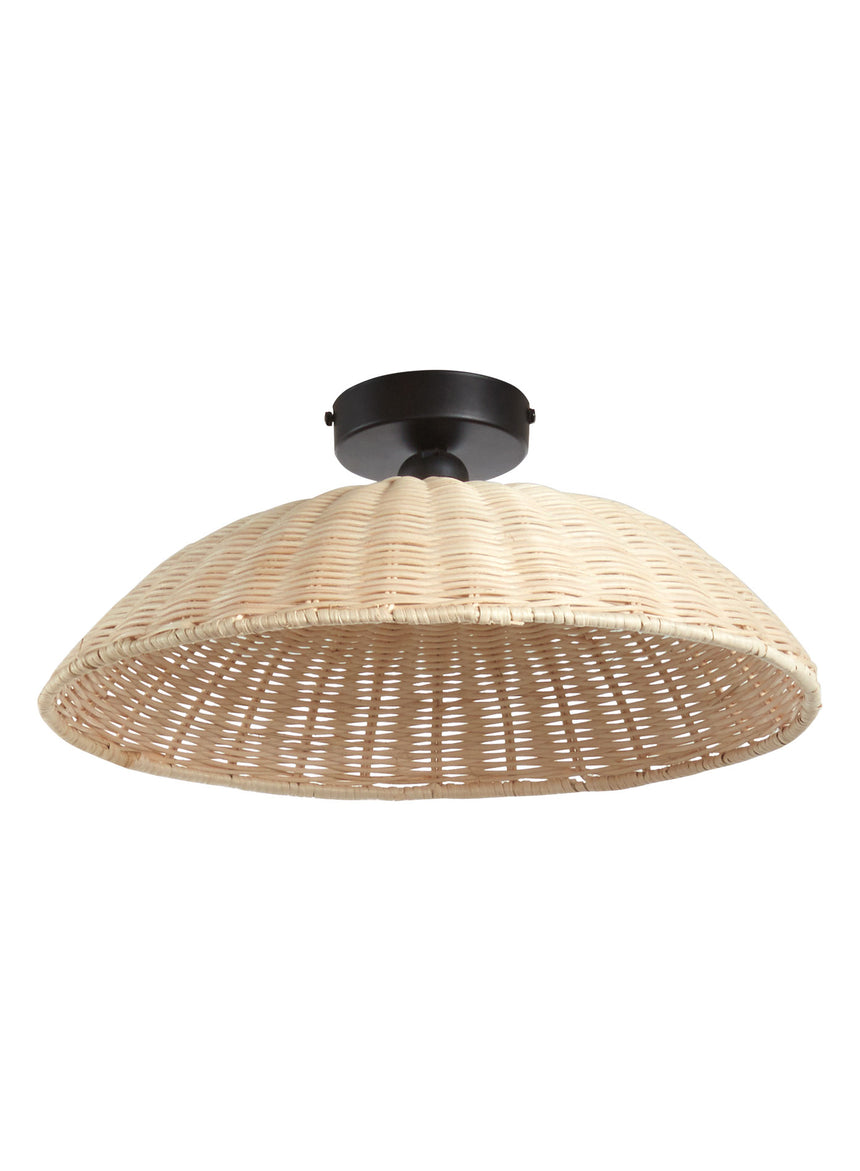 Lámpara colgante MDC trenza E27 madera natural 579385501