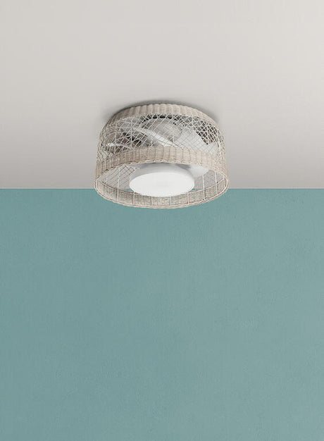 Ventilador de techo con luz MDC Ibiza LED motor DC Ø61cm 30W 579568109