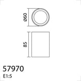 MDC GALILEO DL Foco GU10 ø6x8,5cm blanco 579708301