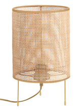 Lámpara de sobremesa MDC atila E27 madera natural 579765501