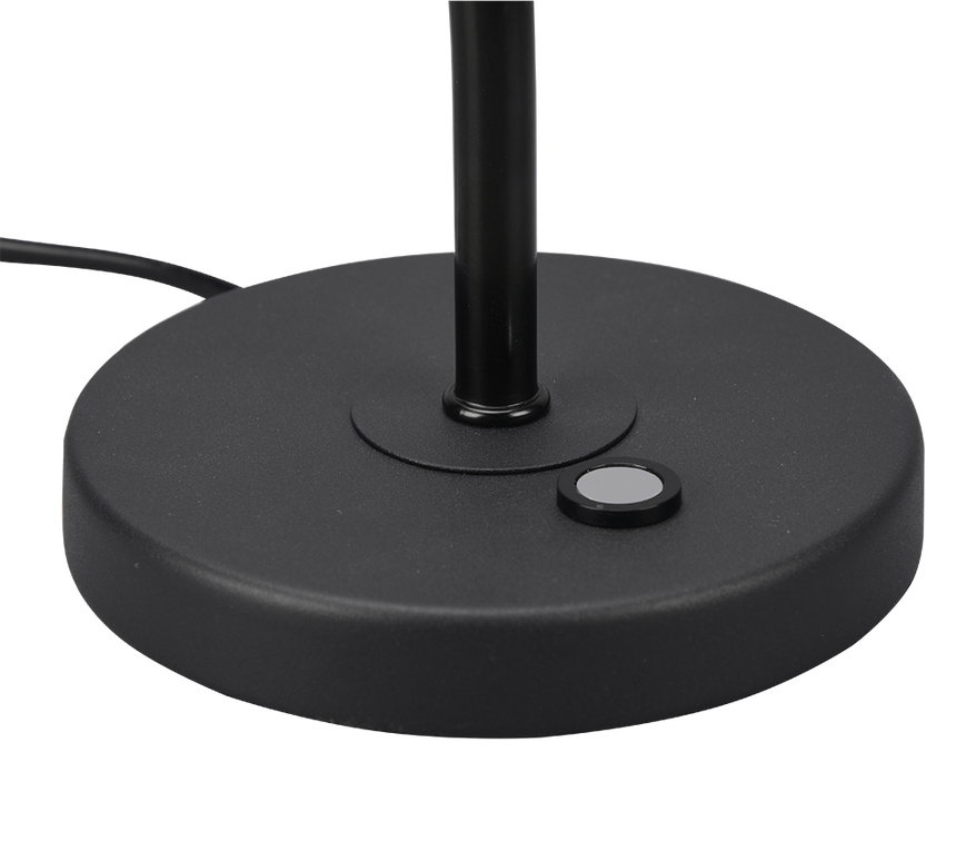 Flexo de sobremesa Trio Curtis LED negro mate táctil 3000K 579790132
