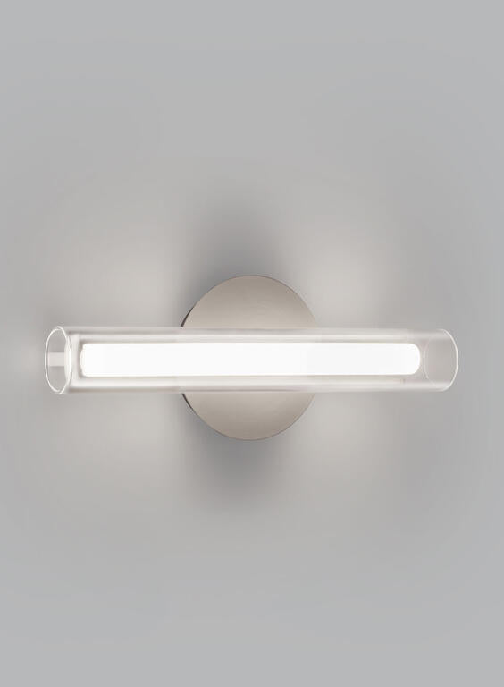 Aplique de pared MDC Oslo LED níquel mate 3000K regulable IP20 8W 580513602