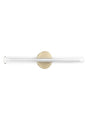 Aplique de pared MDC Oslo LED latón mate 3000K regulable IP20 16W 580526102