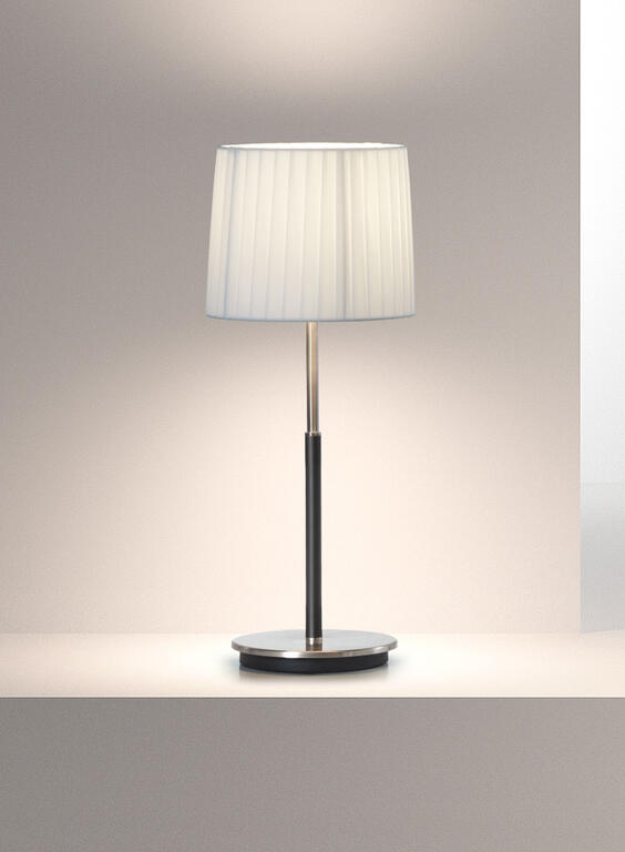 Lámpara de sobremesa MDC Juliette E27 cromo mate y negro IP20 580613801