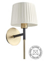 Aplique de pared MDC Juliette E27 latón mate y negro IP20 580626201