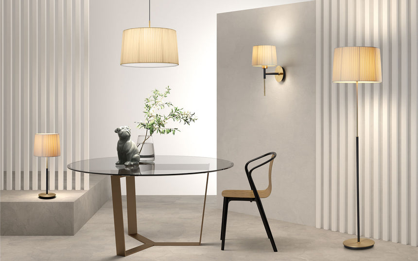 Aplique de pared MDC Juliette negro 20W 580623801