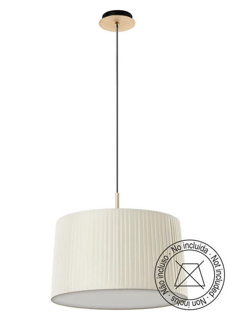 Lámpara colgante MDC Juliette pl LED latón mate y negro IP20 20W 580636201