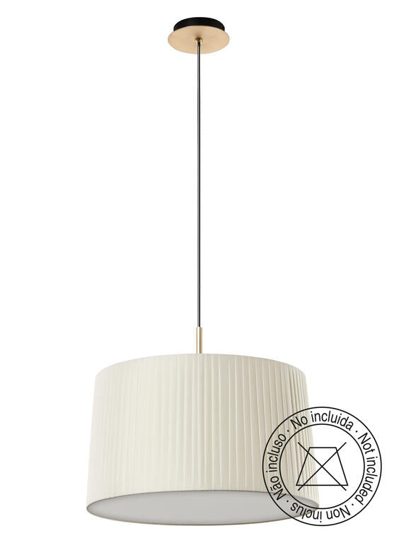 Lámpara colgante MDC Juliette pl LED latón mate y negro IP20 20W 580636201