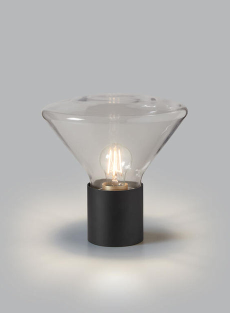 Lámpara de sobremesa MDC Delta E27 latón mate IP20 Ø26cm 580696101