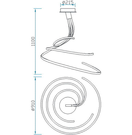 Plafón Ofertas-2 Dto 30% Mantra gris oscuro 5821