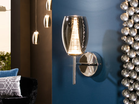 Schuller Nebula 584659 Lámparas de pared Cromo, espejado, transparente