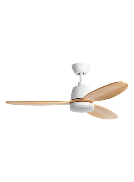 Ventilador de techo con luz MDC Sydney LED blanco madera 3 palas motor DC Ø119cm 24W 588548109 para salón y dormitorio