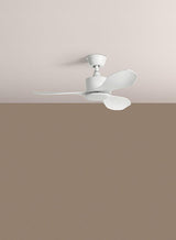 Ventilador de techo sin luz MDC Riga XS blanco 3 palas motor DC Ø96cm 588578109