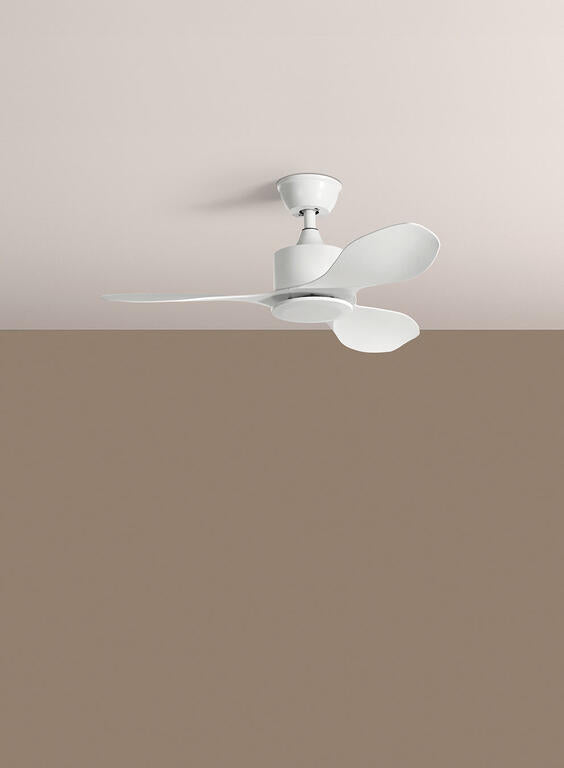 Ventilador de techo sin luz MDC Riga XS blanco 3 palas motor DC Ø96cm 588578109
