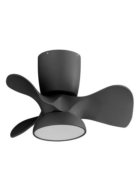 Ventilador de techo con luz MDC Viena LED negro 3 palas motor DC 3000-6000K Ø55cm 36W 588589109