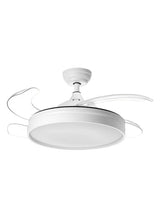Ventilador de techo con luz MDC Blanes LED blanco 4 palas motor DC Ø107cm 32W 588648109
