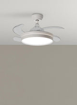 Ventilador de techo con luz MDC Blanes XS LED blanco 4 palas motor DC Ø91cm 20W 588658109