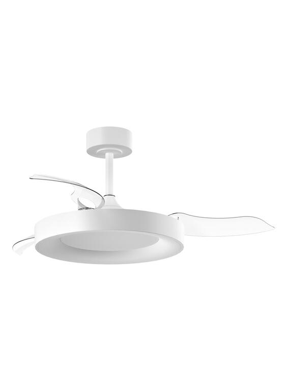 Ventilador de techo con luz MDC Lisboa LED blanco 4 palas motor DC Ø107cm 30W 588688109