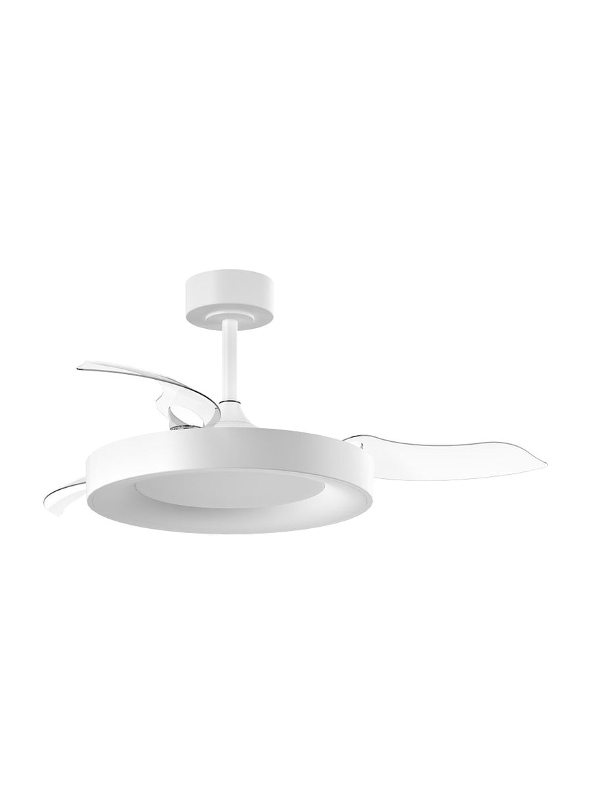 Ventilador de techo con luz MDC Lisboa LED blanco 4 palas motor DC Ø107cm 30W 588688109