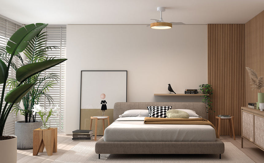 Ventilador de techo con luz MDC Lisboa 3000K 45W 588698709