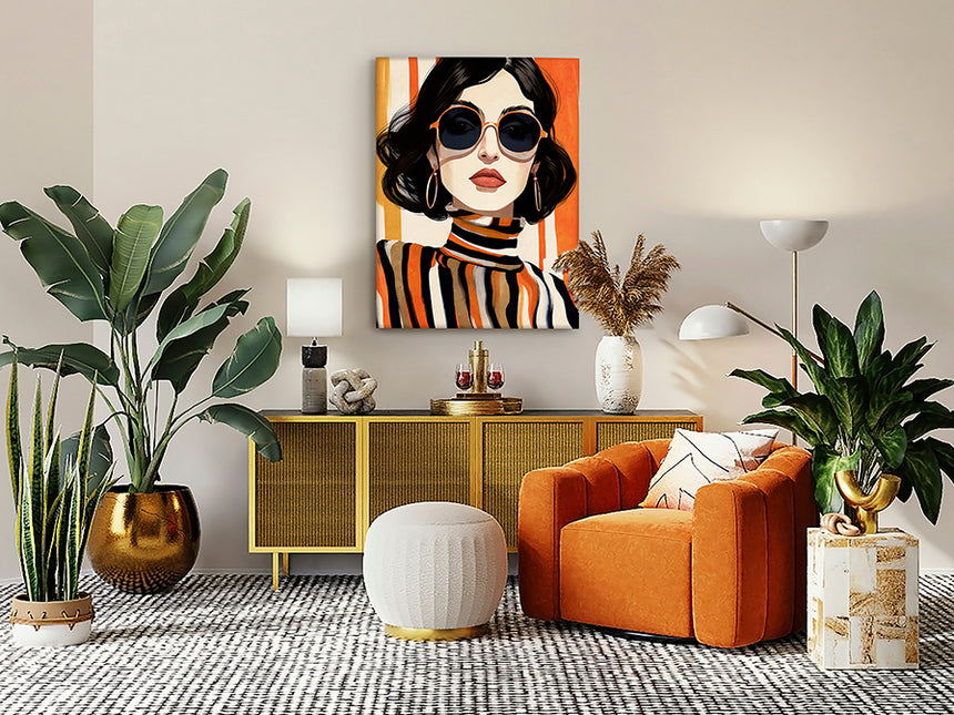 Schuller Cuadro pintura Orange acrílico 90x120 589475