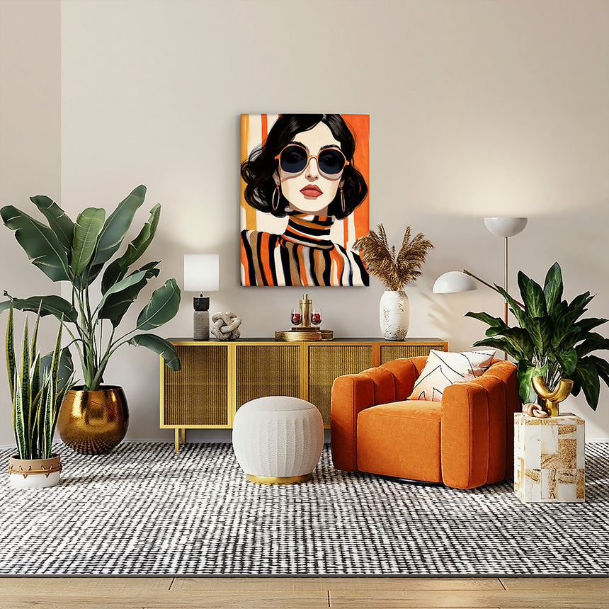 Schuller Cuadro pintura Orange acrílico 90x120 589475