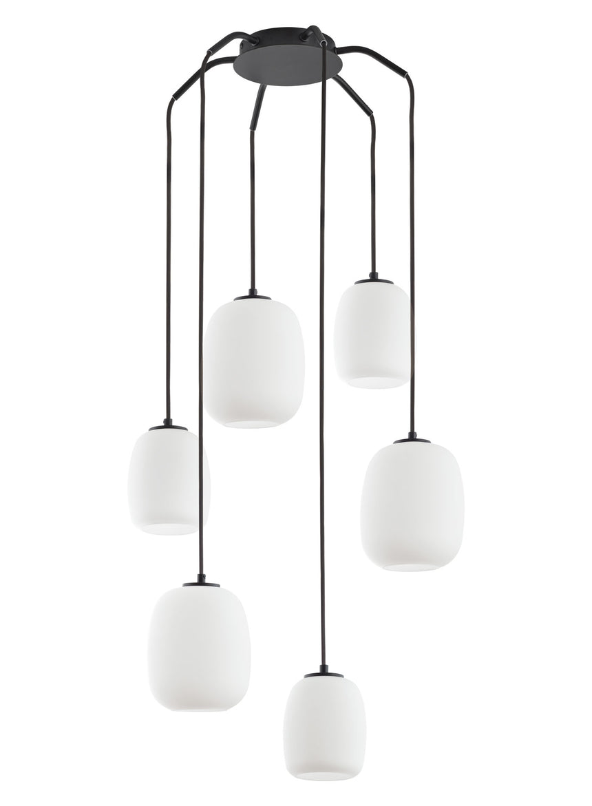 Plafón de techo MDC jap E27 6 luces opal 589489101