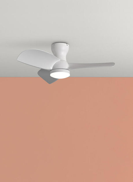 Ventilador de techo con luz MDC Creta LED blanco 3 palas motor DC 3000-6000K Ø915cm 30W 589618109