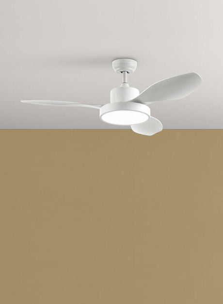 Ventilador de techo con luz MDC Riga LED 3 palas motor DC Ø120cm 35W 589634309