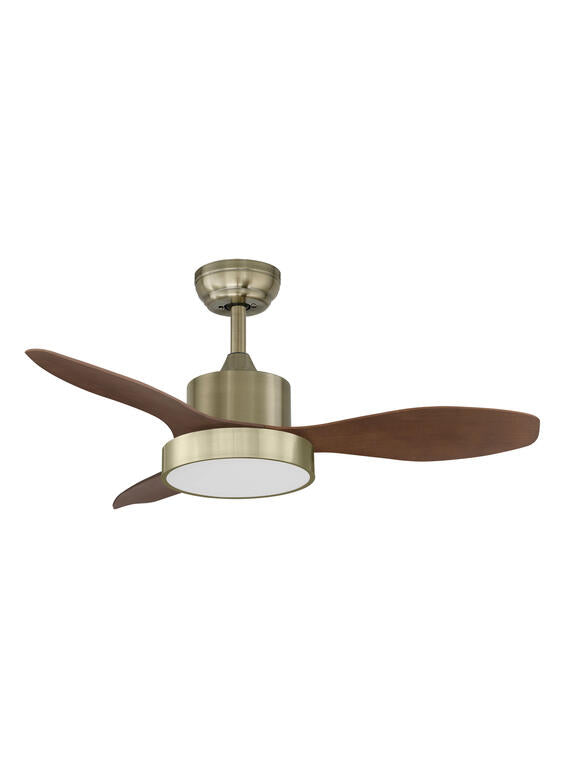 Ventilador de techo con luz MDC Riga LED 3 palas motor DC Ø96cm 35W 589644309