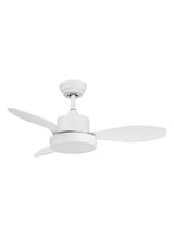 Ventilador de techo con luz MDC Riga LED blanco 3 palas motor DC Ø96cm 35W 589648109 para salón y dormitorio