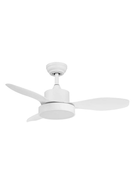 Ventilador de techo con luz MDC Riga LED blanco 3 palas motor DC Ø96cm 35W 589648109 para salón y dormitorio